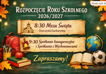 Rozpoczęcie roku szkolnego 2026/2027